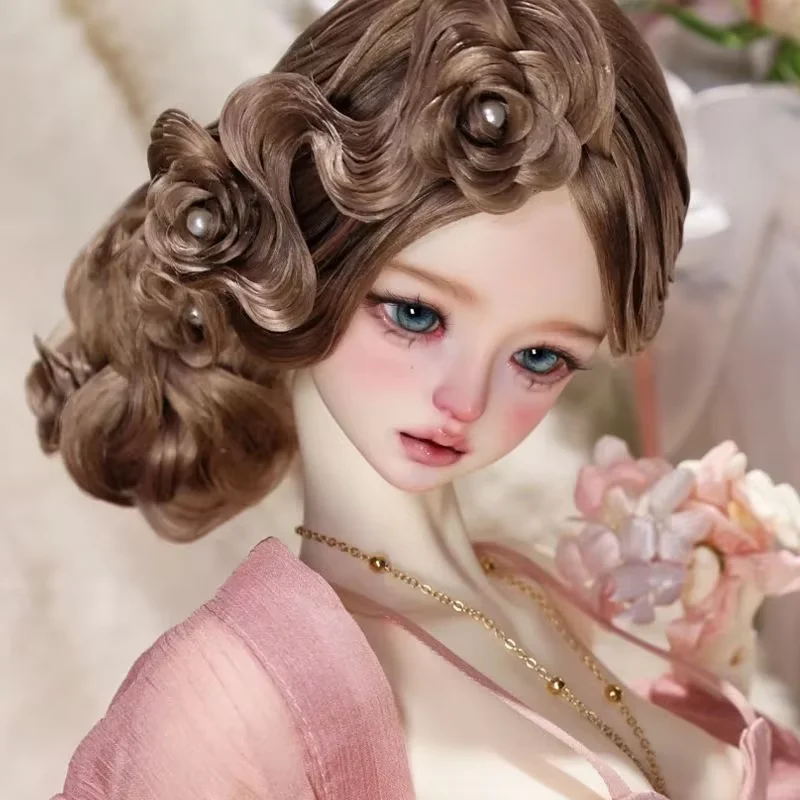 Фото Новая кукла SD BJD 1/4 Linglan, красивая девушка, высококачественная игрушка из смолы, подарочные куклы в офленях, искусственный макияж №3