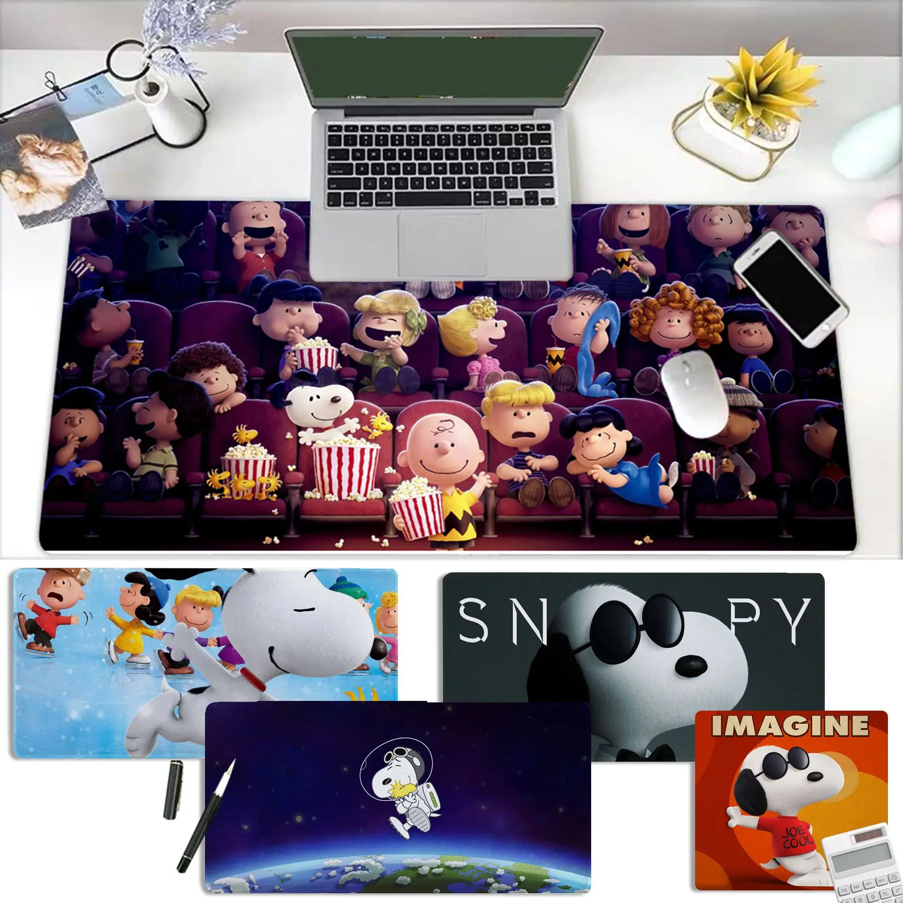

MINISO Cartoon S-Snoopy Mousepad My Favorite Office Mice Gamer Soft Mouse Pad Size for Game Keyboard Pad