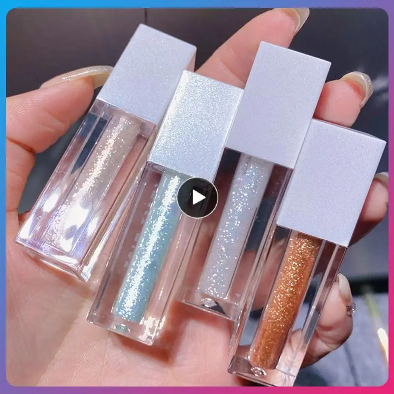 

Shimmer Shiny Sequins Glitter Eyeshadow Liquid Eyeshadow 4 Color Highlighter Diamond Eyeshadow Cosmetics Face Glow Female Makeup