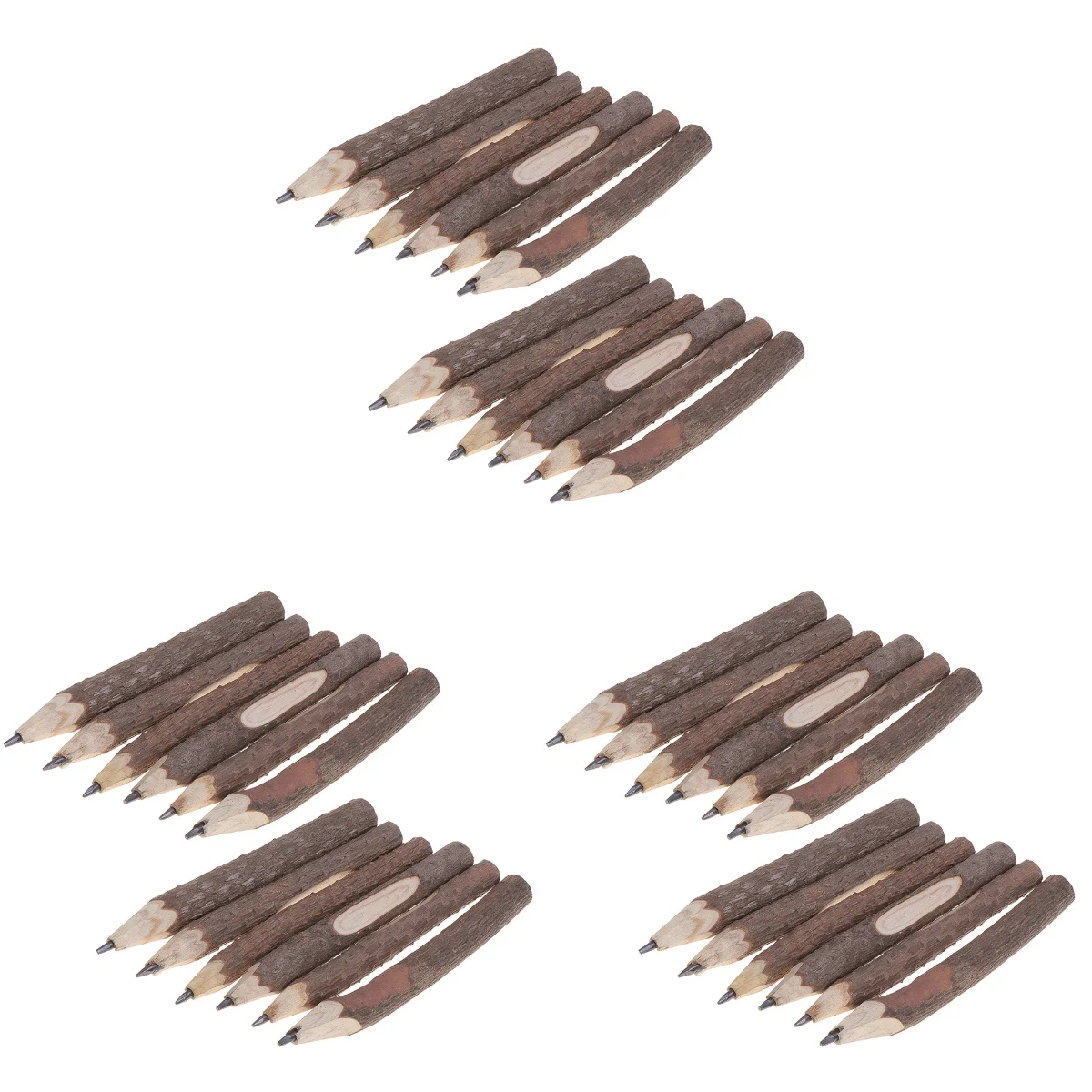 

45 PCS 13cm Retro Bark Pencils Wooden Tree Rustic Twig Pencils Gifts for Kids Children