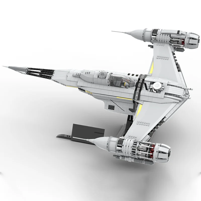 Фото 2281 деталь MOC Star Battle Ultimate Collector Series UCS Mandalorian N-1 Starfighter Модель из строительных блоков, игрушки, 3D DIY коллекция №2