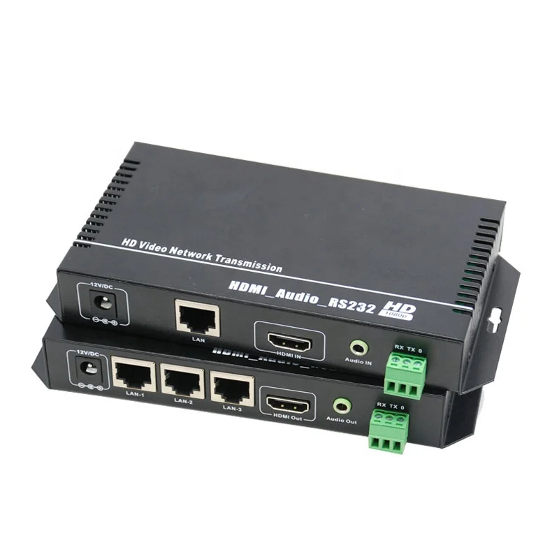 

1080p cat5e/6 video TX RX 120m HDMI network extender with audio outpoot