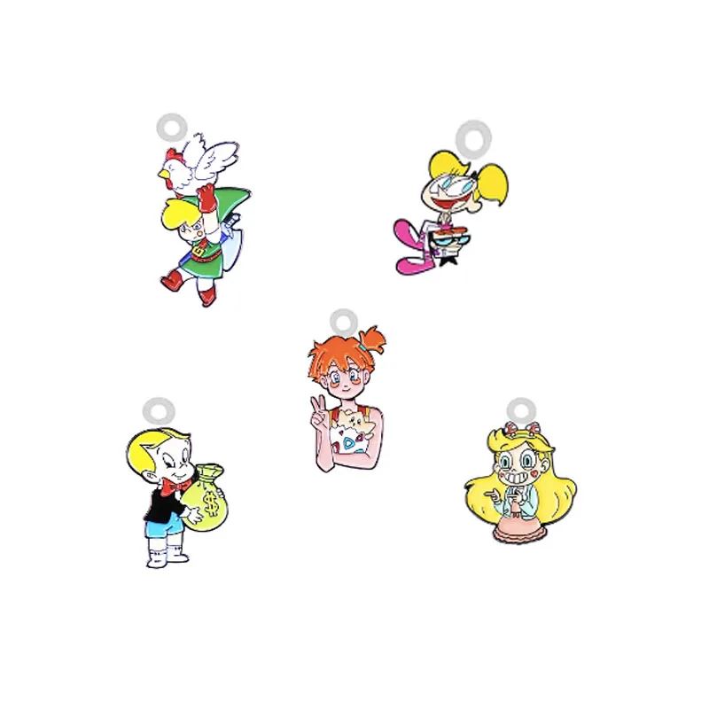 

10PCS Cute Girl Acrylic Dangle Charm Cartoon Kawaii Movie Girl Epoxy Charms For DIY Earrings Bracelet Christmas Jewelry