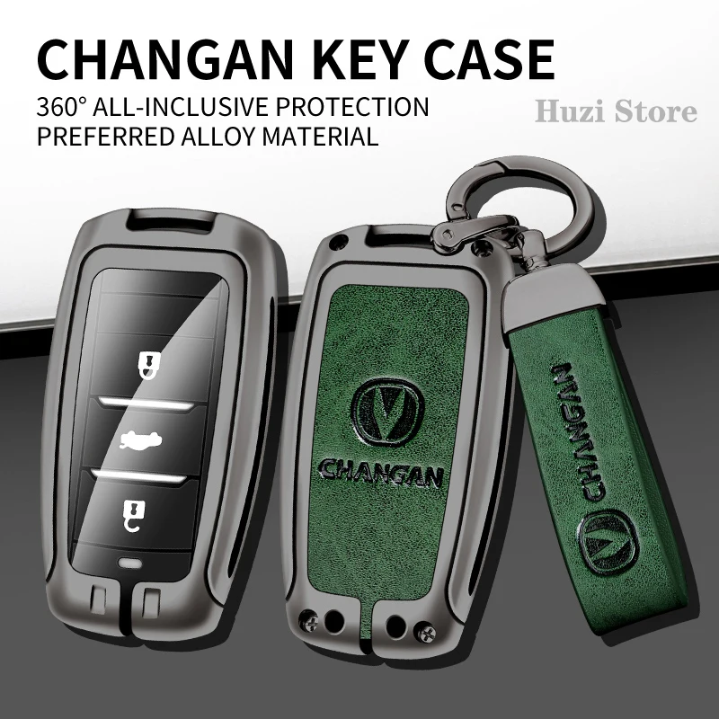 

3-кнопочный Корпус ключа из цинкового сплава защитный чехол для ключа подходит для Changan CS75 Eado CS35 Rui Teng CS15 V3 V5 V7 автозапчасти