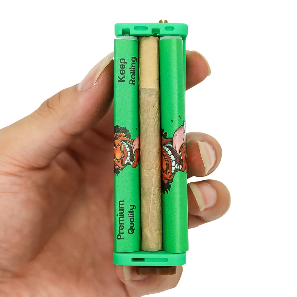 

Colorful 78MM Manual Plastic Cigarette Rolling Machine Tobacco Roller Button Adjust Cigarette Smoking Accessories