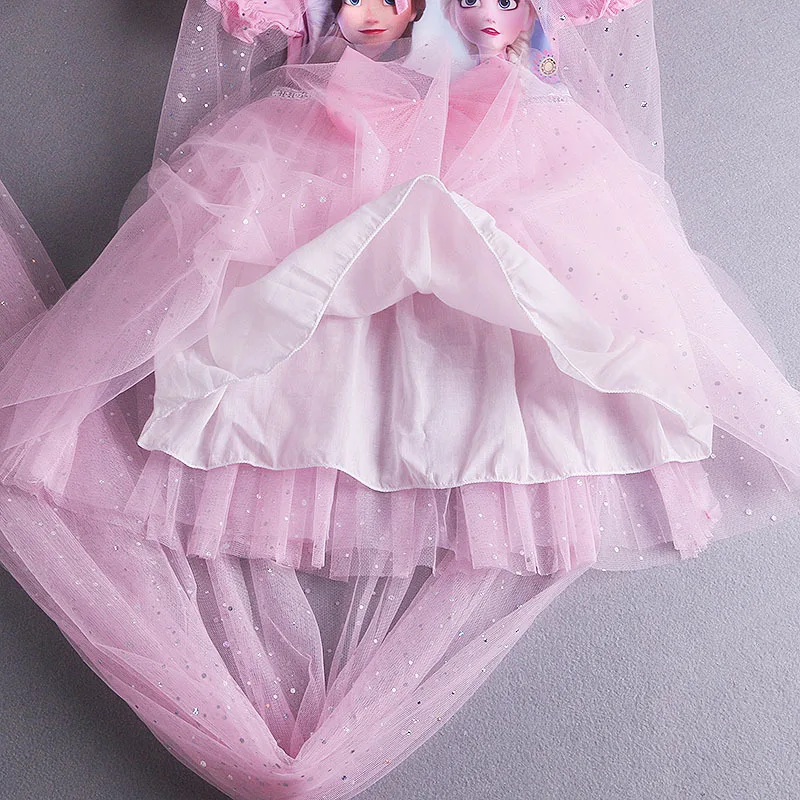 New Elsa Princess Dress With Cape Girls Dress Summer Kids Dress Long-sleeved Children's Western Style Elsa Frozen Dress 2-8Y