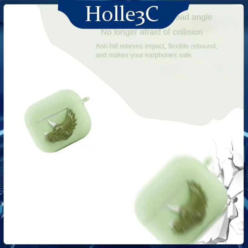 

Cartoon Dinosaur Protective Cover Soft Shell Headphone Cover Creative Trend Cartoon Dinosaur Headphone Set All Inclusive