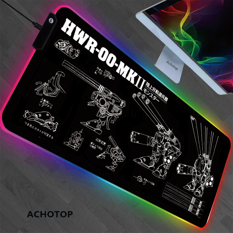 

Artillery Anime Mouse Pad Gaming RGB mouse Pad Large Overlock Speed Gamer LED MousePad Soft Laptops Gamer for Gaming mouse mat