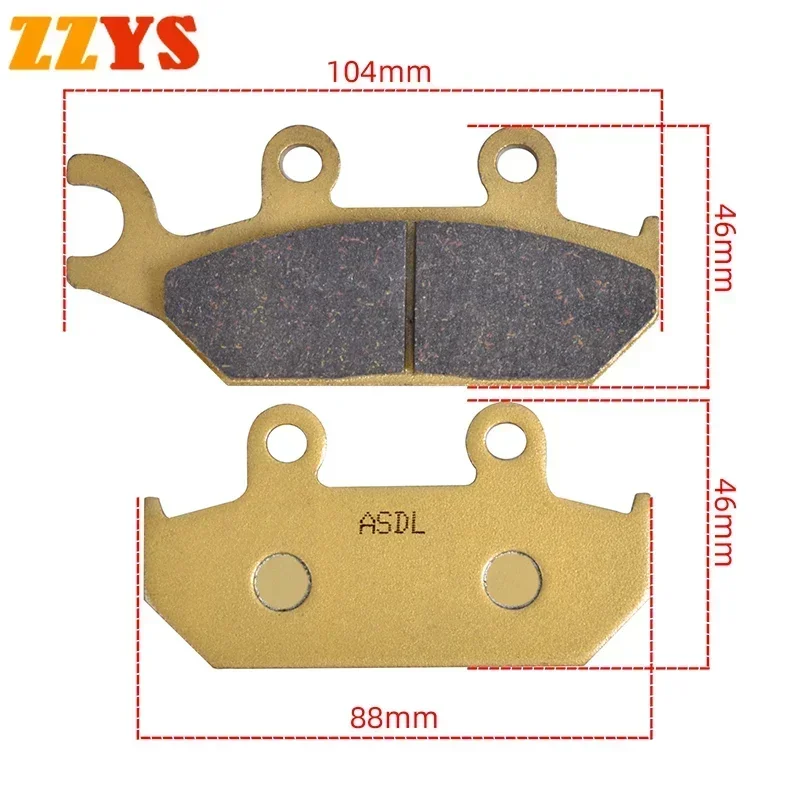 Детали мотоцикла тормозные колодки дисковые планшеты для CAN AM SIDE X Maverick 1000 R XXc/STD XRS