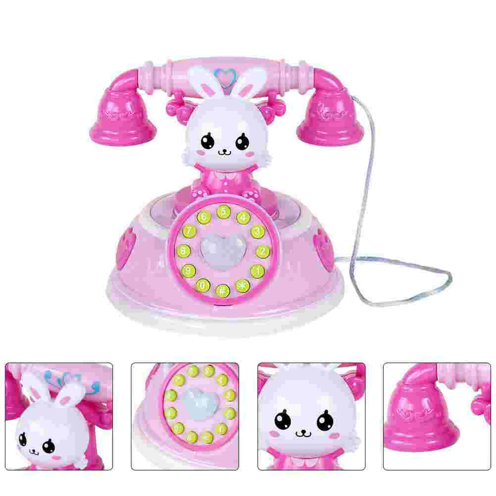 

Simulated Telephone Child Toy Children Playhouse Plaything Role-playing Simulation Home Appliance Rotary Cell