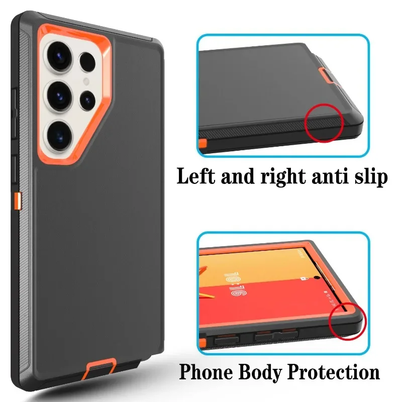 Противоударный чехол для Samsung S25 Rugged Official Otter Armor Box Galaxy S24 S23 S22 S21 S20 Plus FE Ultra Note20