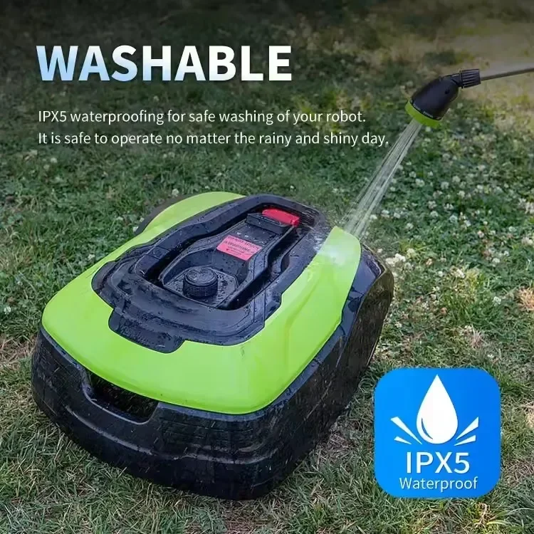 Садовая беспроводная автоматическая Gps роботизированная газонокосилка с