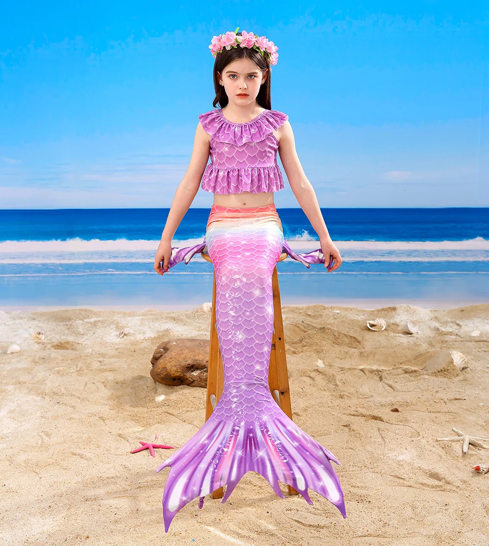 Женское платье-Русалка с моноластами подходит для купания и Косплея |