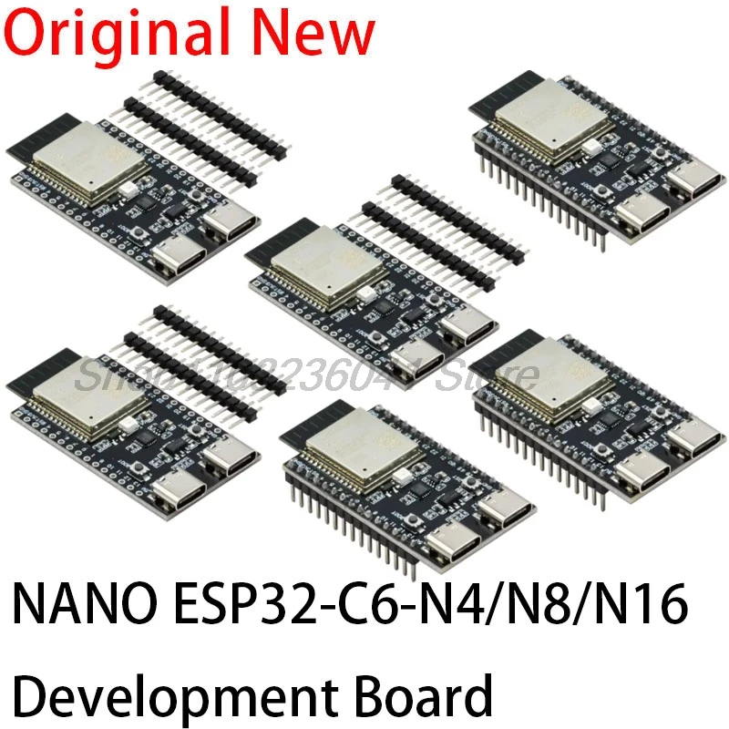 ESP32-C6 ESP32 WiFi + Bluetooth Интернет вещей Dual Type-C макетная плата ESP 32 Core Board ESP32-C6-DevKit C для