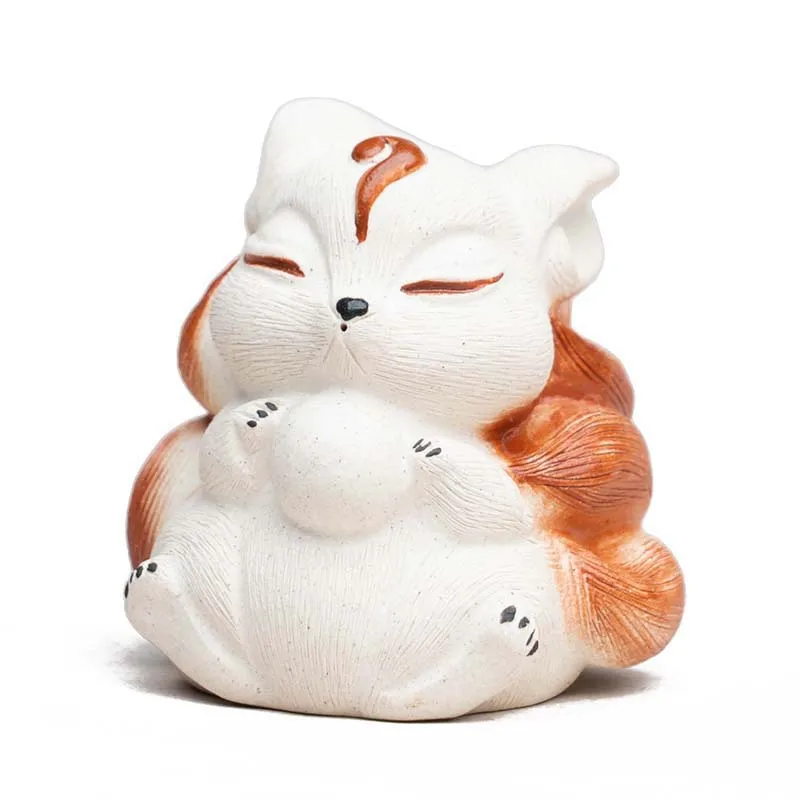 

Фигурки из пурпурной глины, лиса, чайный питомец