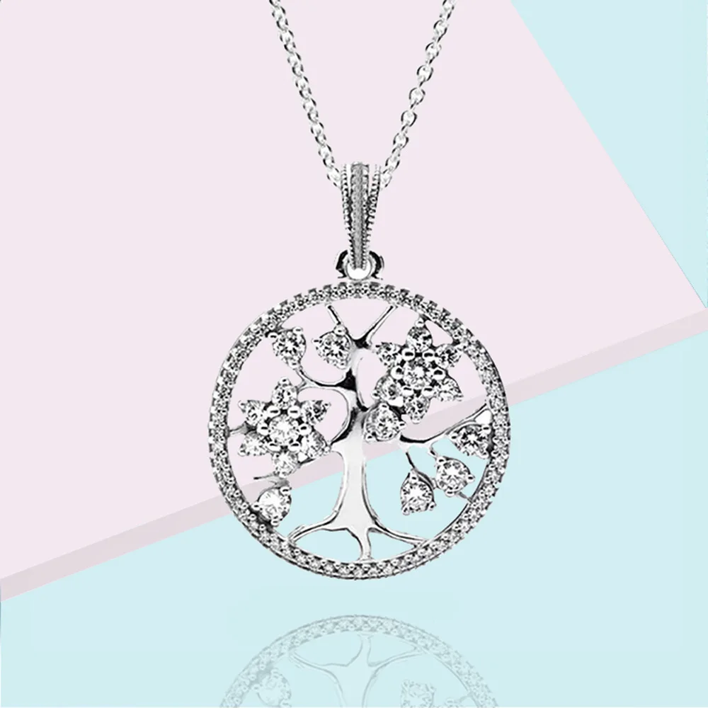 

Лидер продаж, ожерелье с деревом жизни, хрустальное круглое ожерелье с полым кулоном, золотой, серебряный цвет, розовое золото для женщин, но...