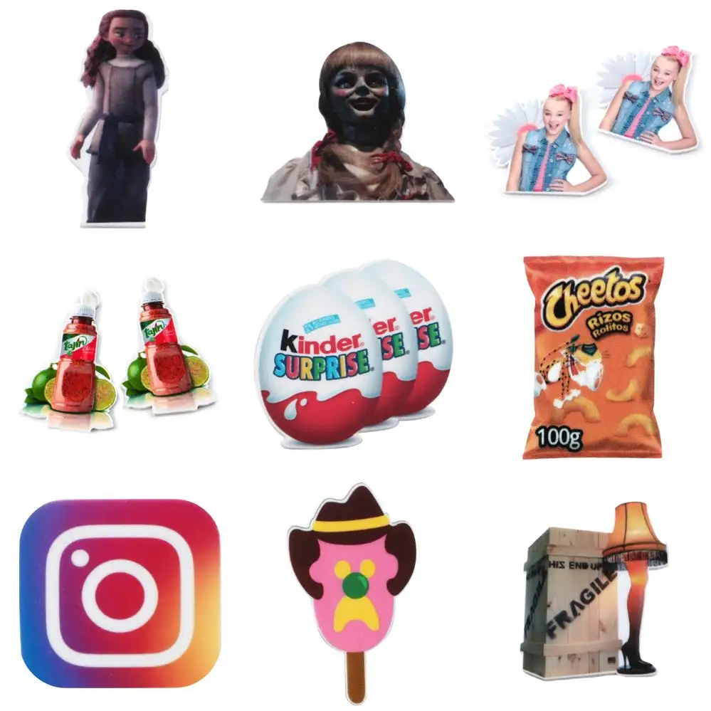 5pcs/lot Baby Girl Unicorn Ice-cream Rainbow Deer Acrylic Flatback Planar Resins DIY Making Hair Bows Phone Case Resin |