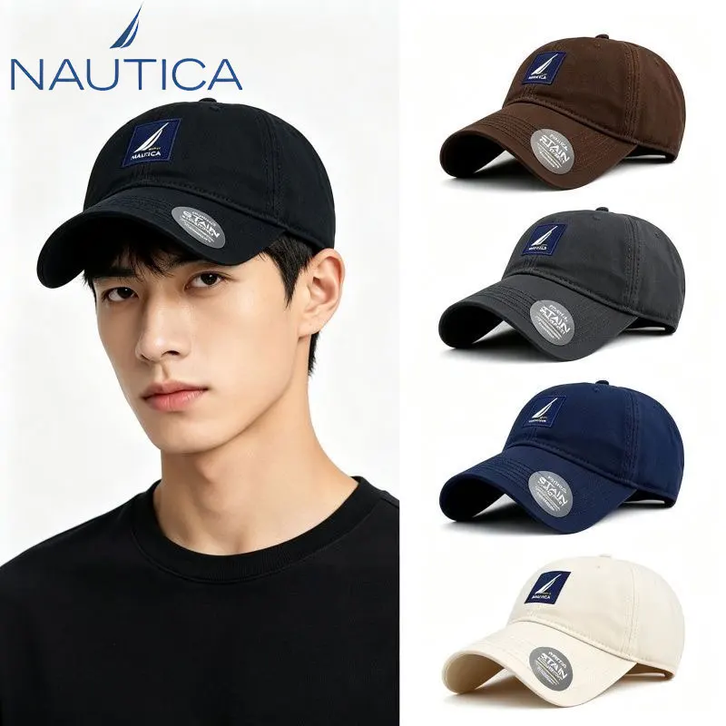 Фото Бейсболка Nautica для активного отдыха, мужская и женская солнцезащитная кепка, шляпа для рыбалки и езды, парная шапка для снегохода