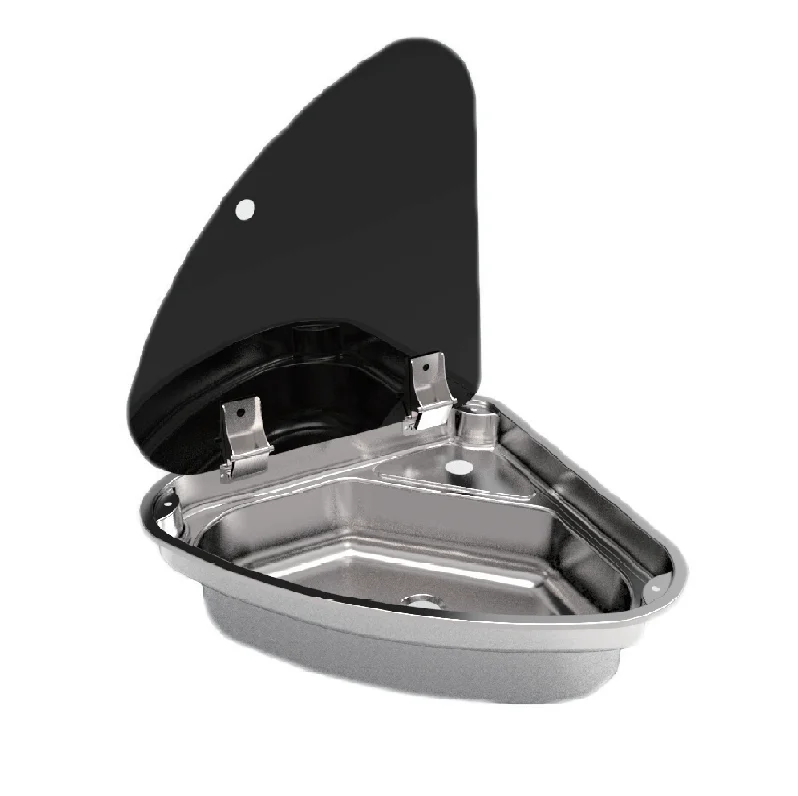 

new arrival the sink stainless steel wash basin sinks kitchen sinks with lid for rv 480*480*145mm