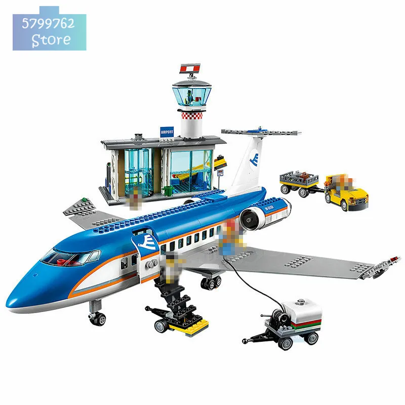

In Stock Building Block City Airplane Building Blocks City Blocks Air Bus Bricks Airplane Gift 02043 Airport Set Christmas Gift