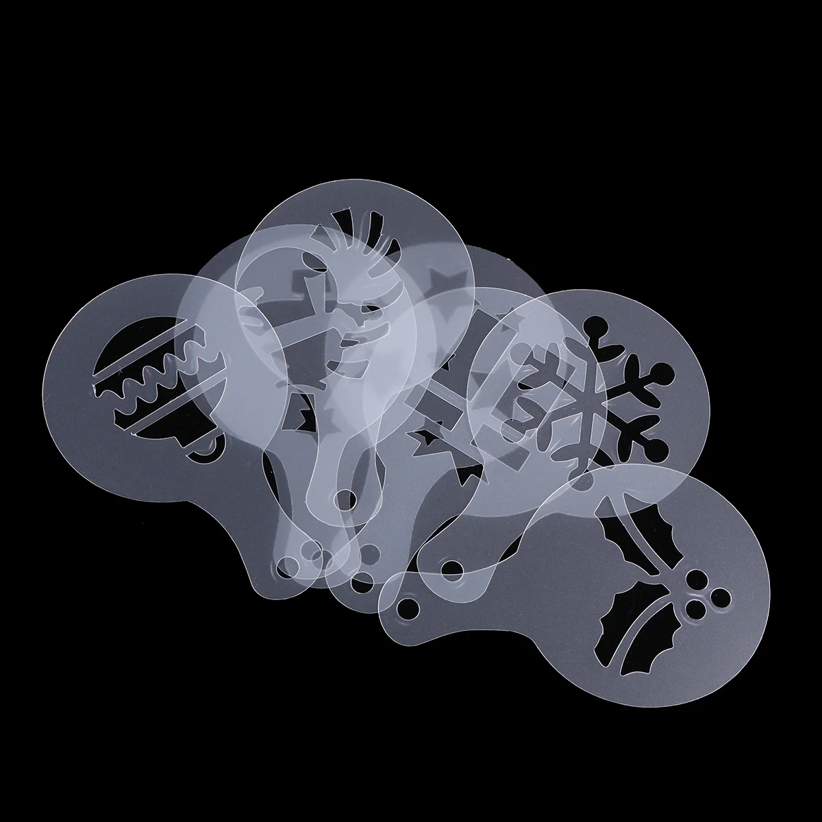 

32pcs Coffee Stencils DIY Reusable Barista Stencils for Cupcake Cappuccino Mousse