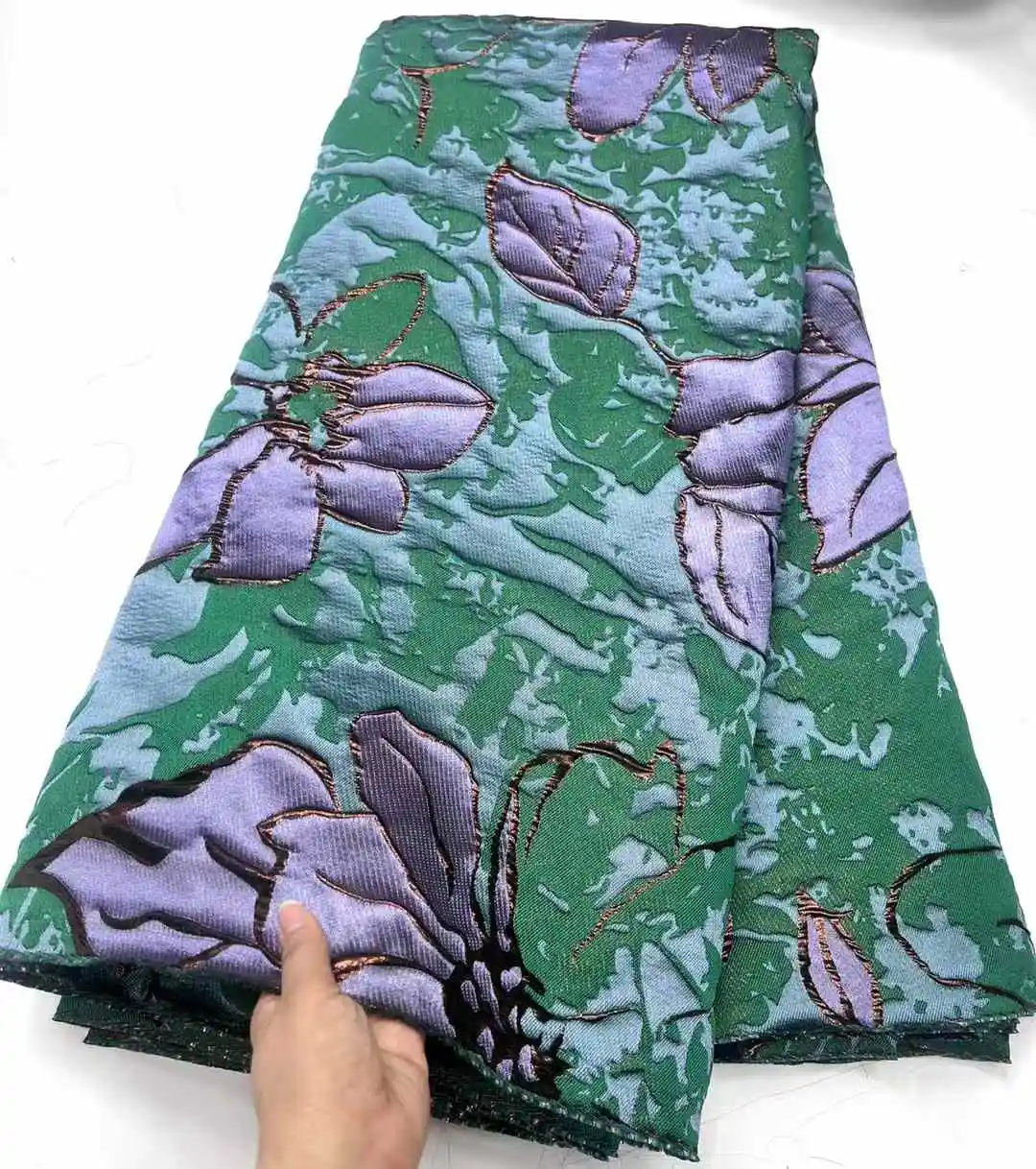 НОВАЯ французская парчовая жаккардовая кружевная ткань роскошное африканское