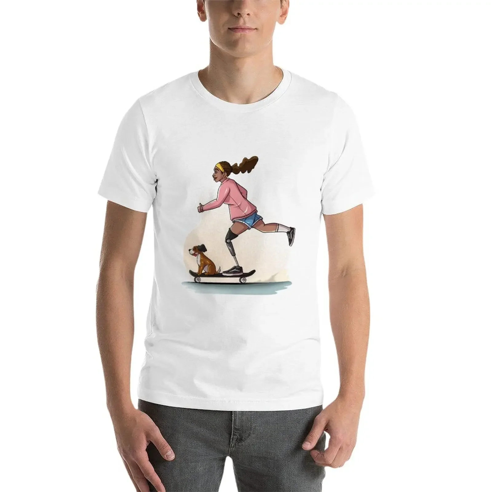 New Inspiring Amputated Girl T-Shirt t-shirts man sports fan Men's t-shirt