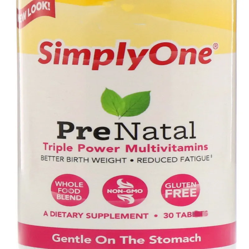 

SimplyOne, PreNatal, Triple Power Multivitamins, 30 Tab