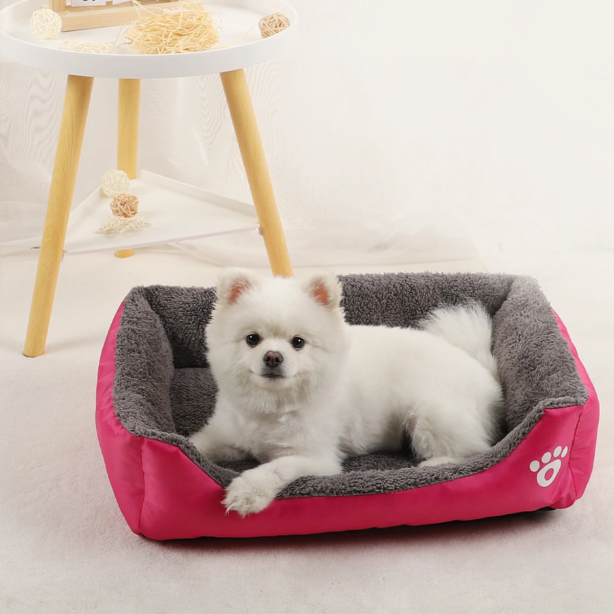 

Dog Bed Pet Beds Cats Sofa Accessories Small Puppy Big Cushion Dogs Pets Supplies Baskets Large Basket Mat Bedding Kennel Fluffy