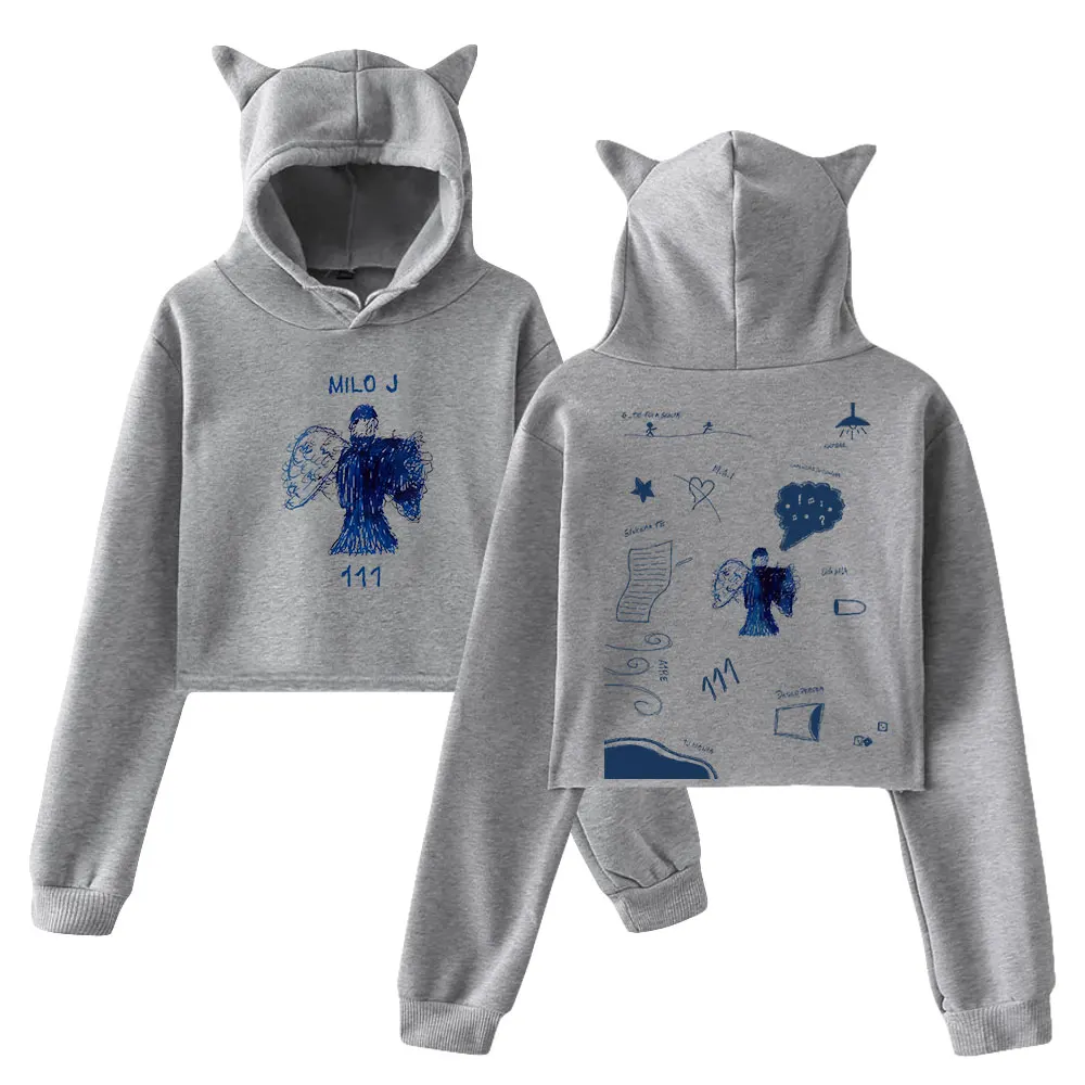 Milo J Singer 111 пуловер с товаром для альбома 2024 толстовка кошачьими ушками уличная