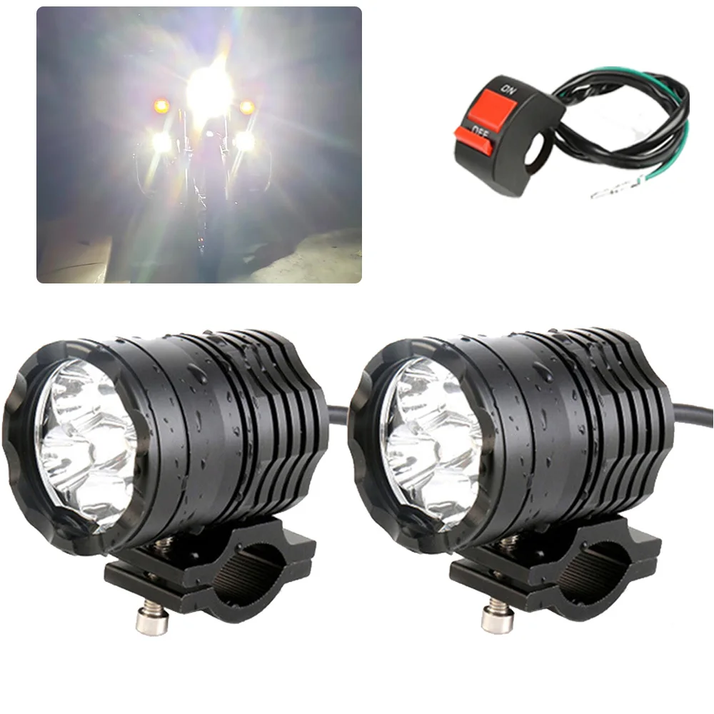 

Auxiliary Motorcycle Headlights Moto Fog Lights Spotlight LED For Honda Varadero 1000 Cbf 1000 Dominator Cbr 1100 Xx Cbr 1000Rr