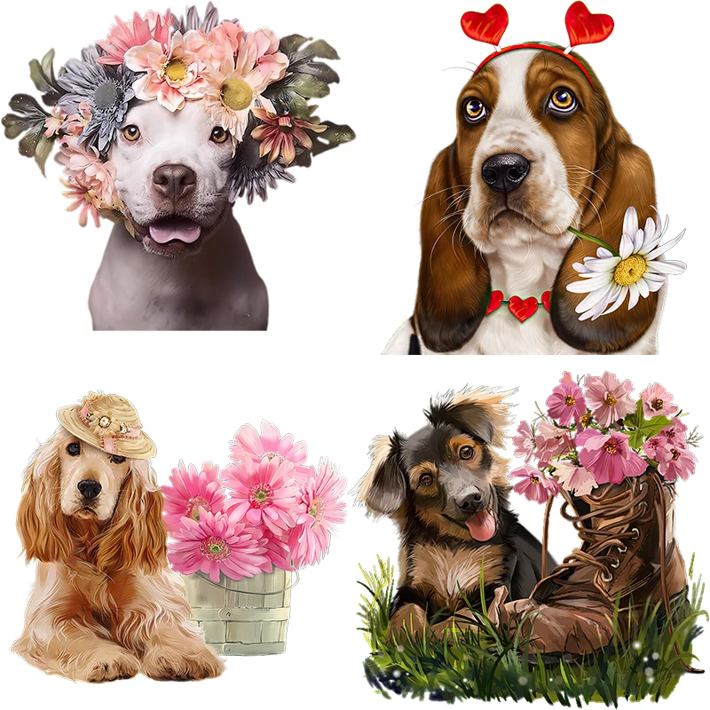 

Три Ratels QD119, милый пасторальный стиль, ручная роспись, наклейка с собакой, украшение для дома, детская спальня, настенная наклейка