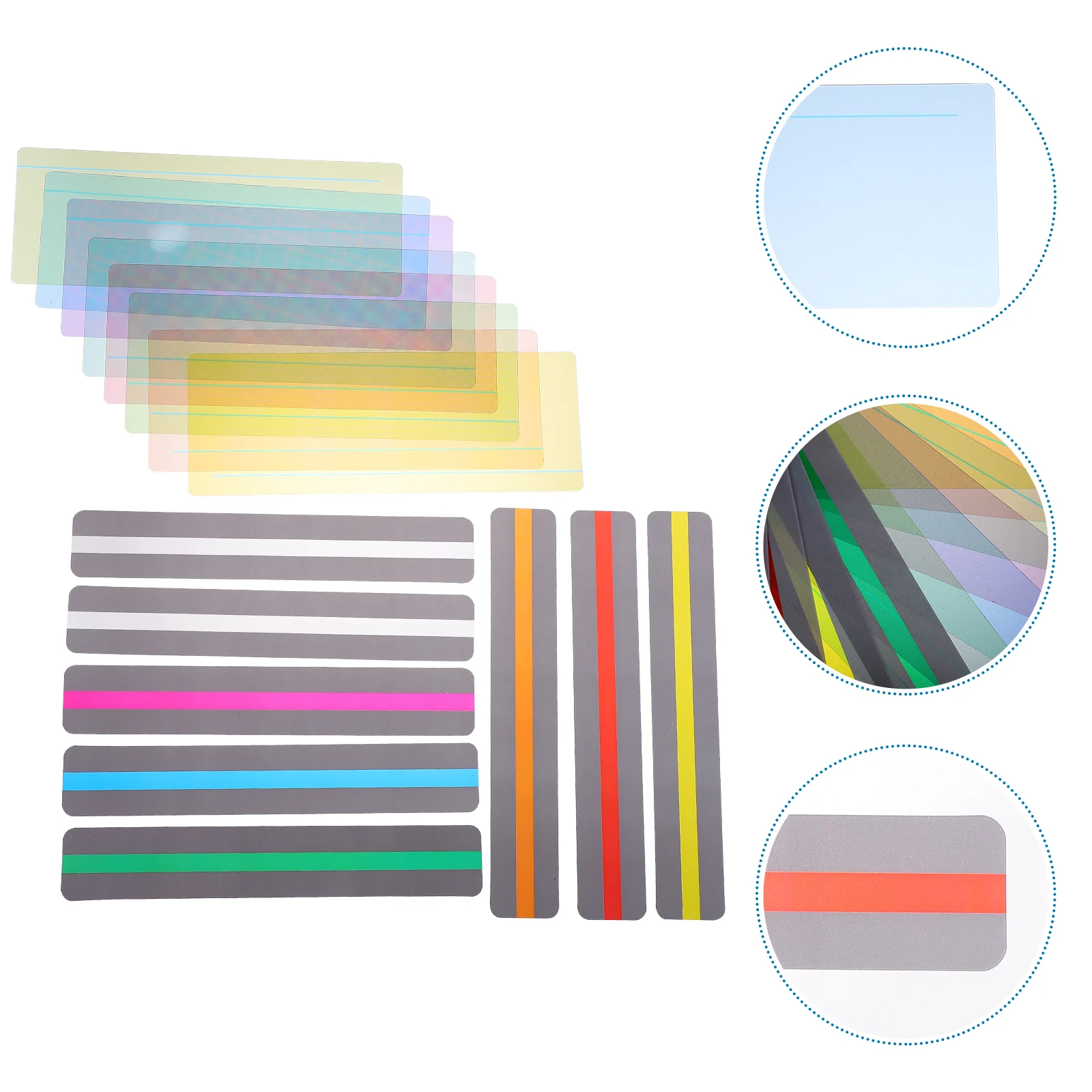 

16Pcs Reading Guide Strips Reading Tracking Highlight Strips Stationery