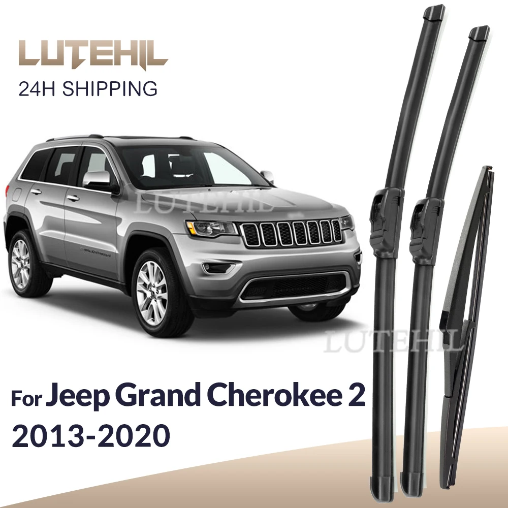 

Для Jeep Grand Cherokee 2 2013-2020 2014 2015 стеклоочиститель передние и задние щетки стеклоочистителя лобовое стекло щетки для окон 22 "+ 21" + 11"