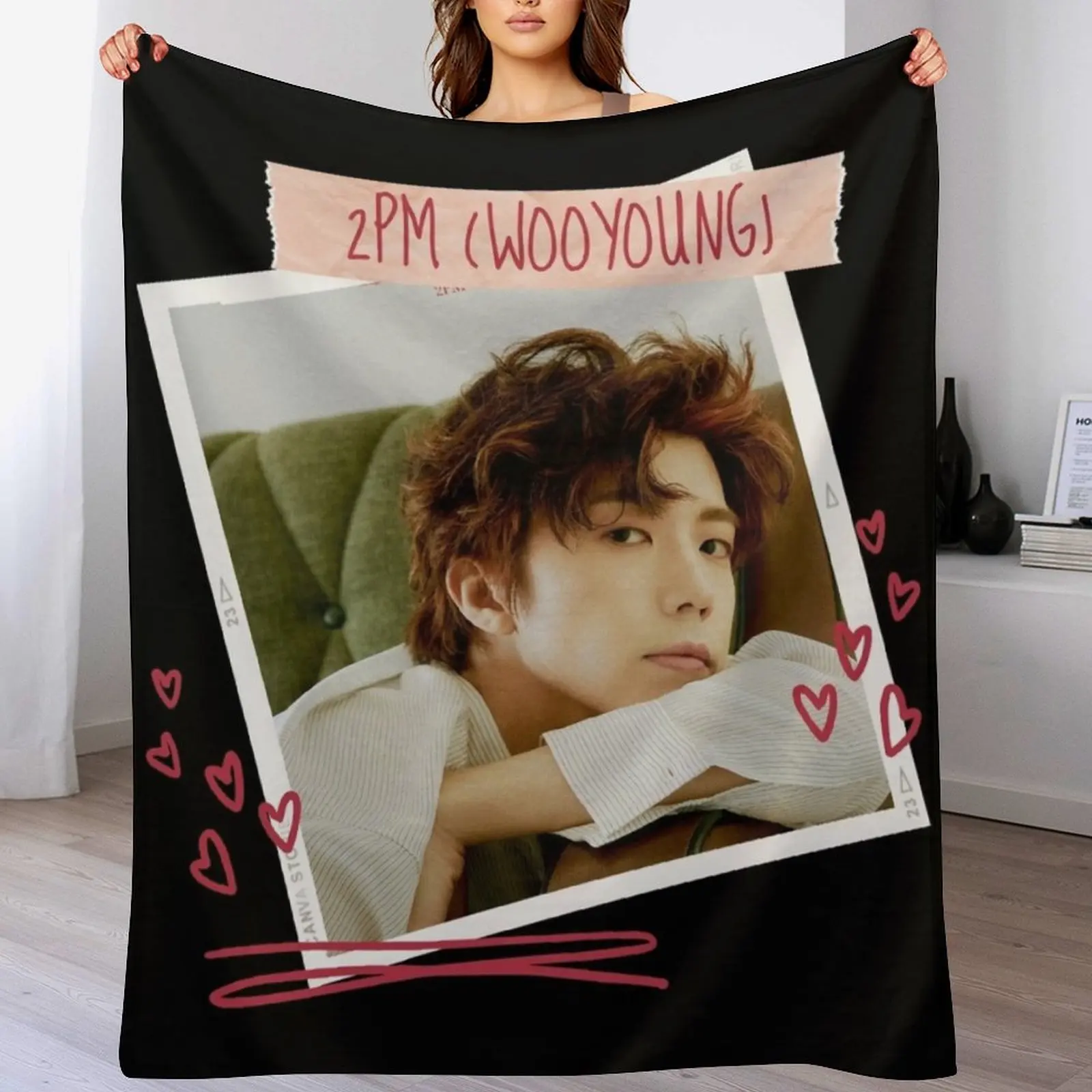 PM - 2PM Comeback wooyong Плед Одеяло Зимние кровати Рождественские украшения Постельное