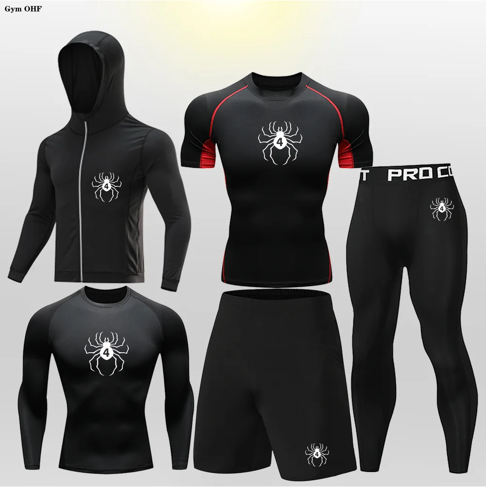 Детские компрессионные костюмы для фитнеса Anime Hunter X одежда тренировок в