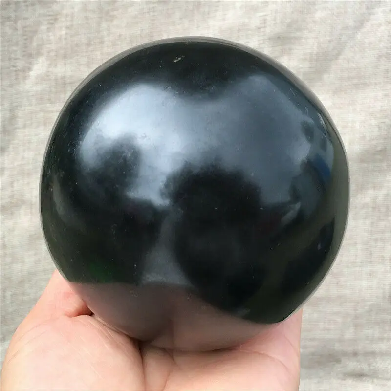 

Natural beautiful black tourmaline ball quartz crystal healing stone