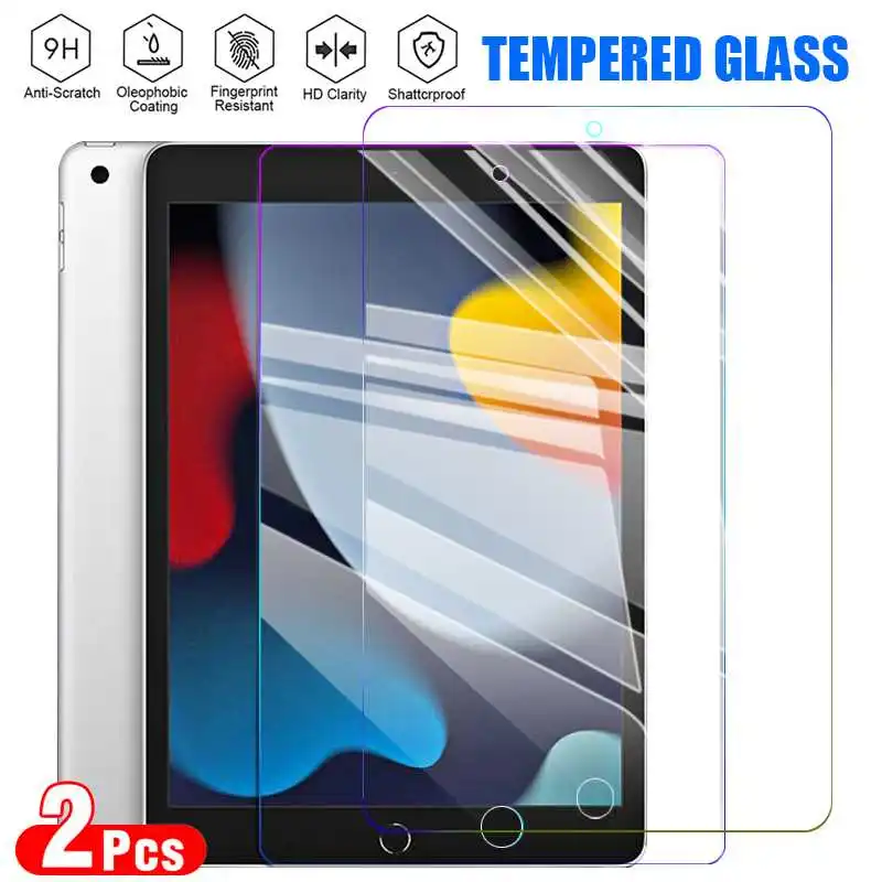 

2Pcs Anti-Burst Tempered Film Glass For iPad 10.2 2020 8 8th Generation 2019 7 7th Screen Protector