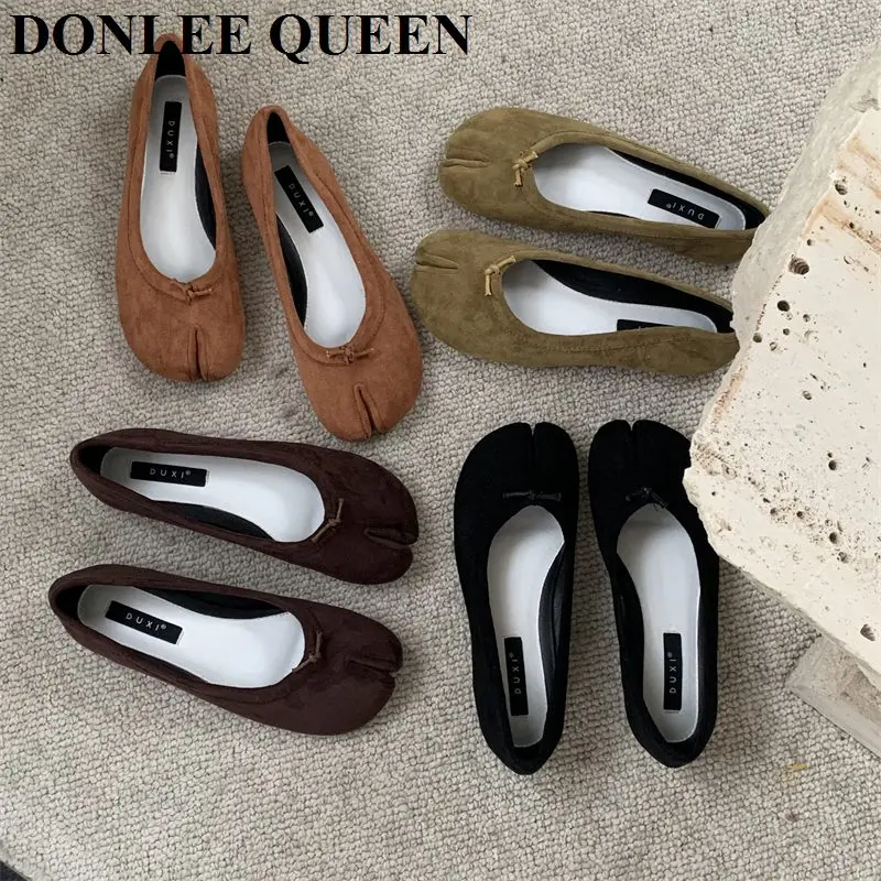 

Балетки женские на плоской подошве, без застежки, с закрытым носком