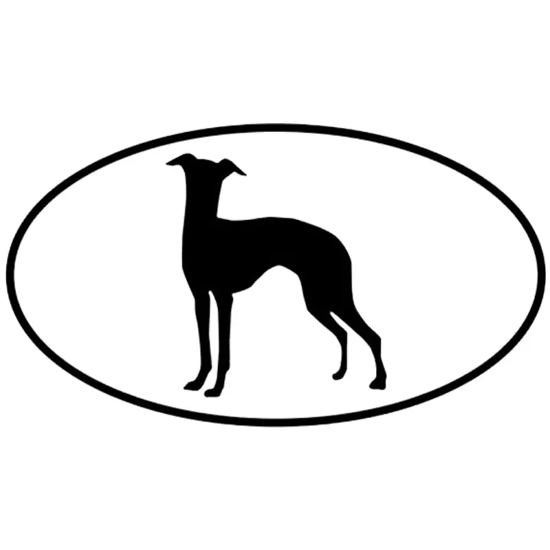

Black/Silver Italian Greyhound Dog Car Stickers Waterproof Vinyl Decal Car Styling Truck Decoration 13.5*7.5CM