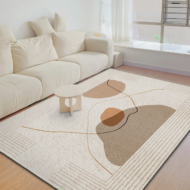 

Minimalist Style Beige Rug Living Room Sofa Coffee Table Mat High Quality Hotel Lobby Carpet Home Bedroom Decoration