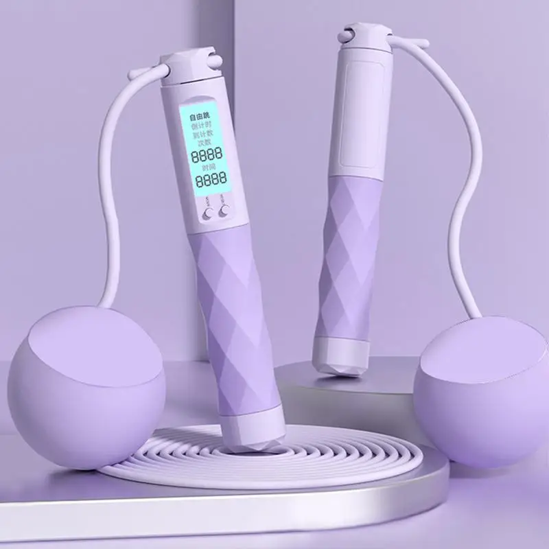 Скакалка со счетчиком портативная бесконтактная утяжеленная скакалка подсчет