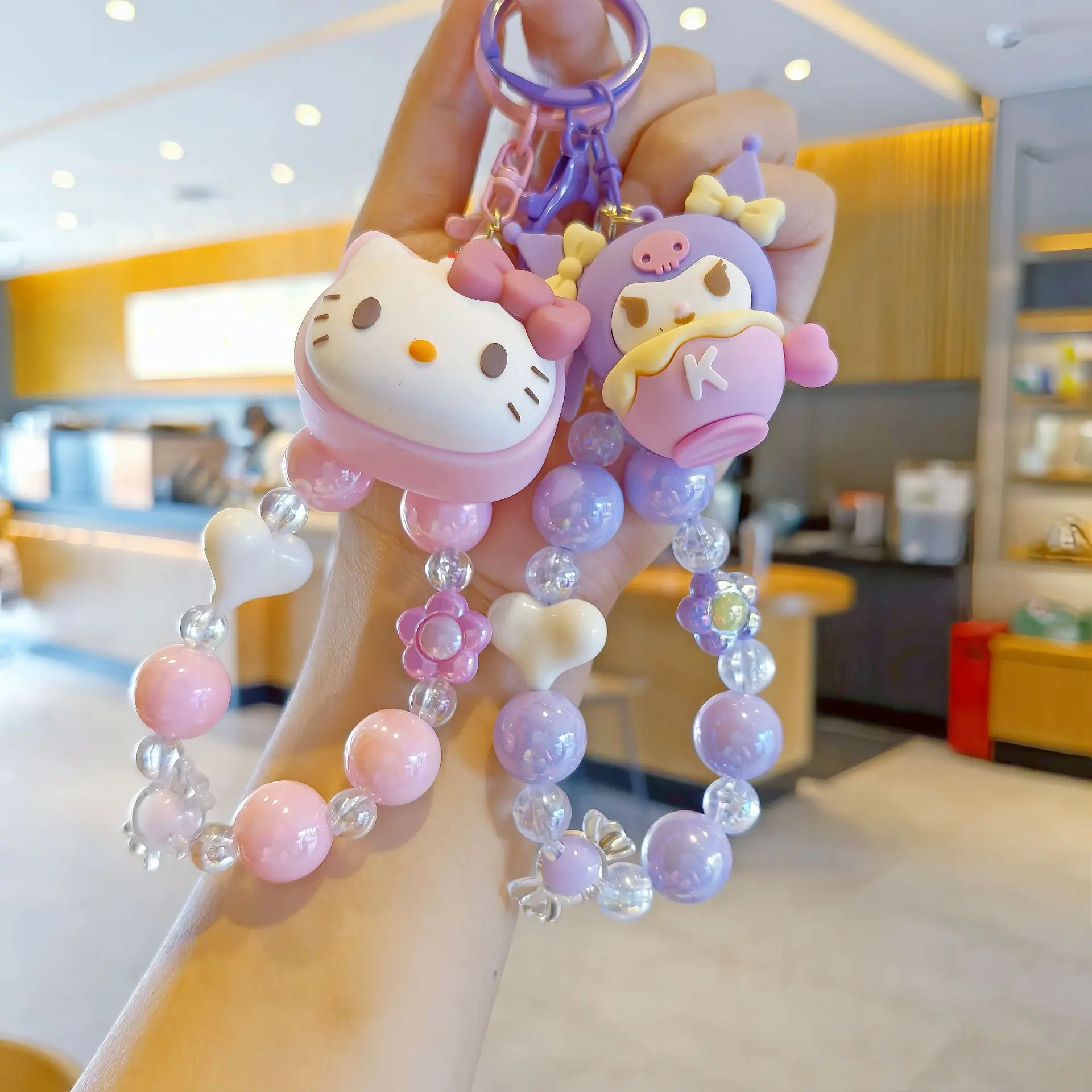 Новый Sanrio Pom Purin Kurumi Melody Cinnamoroll мультфильм милый брелок сделай сам браслет кулон