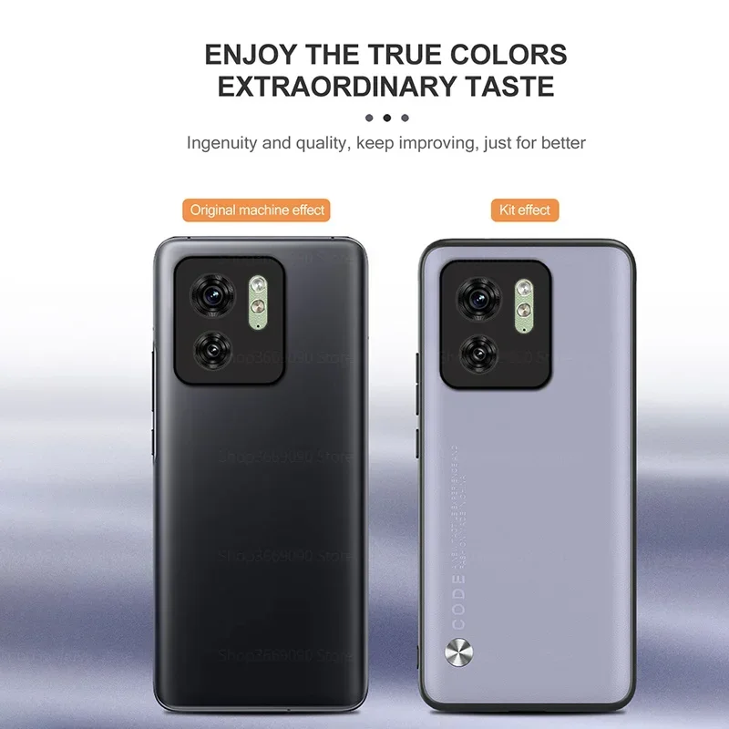 Однотонный Кожаный противоударный защитный чехол для Motorola Edge 40 Edge40 мягкая