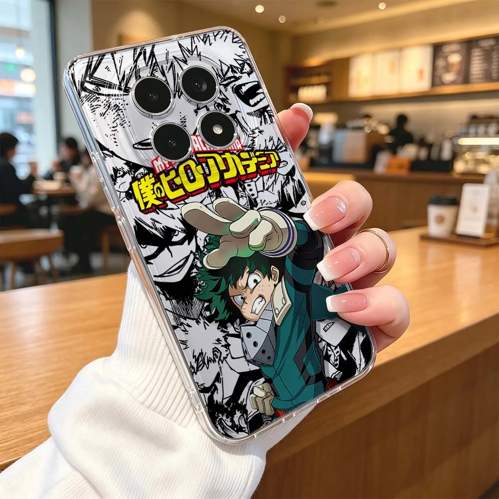 Фото Чехол для телефона My Hero Academia для Xiaomi POCO X7 X6 X5 F7 F6 F5 F4 M8 M6 C85 C71 Pro, прозрачный защитный чехол. №5