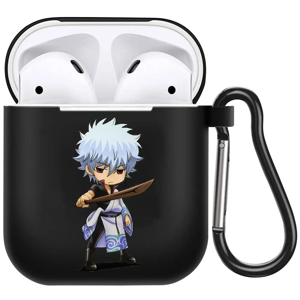 

Чехол для беспроводных наушников Lntamama Sakata, черный мягкий силиконовый чехол для беспроводных Bluetooth наушников Apple, подходит для Iphone AirPods 1 2 3 Pro