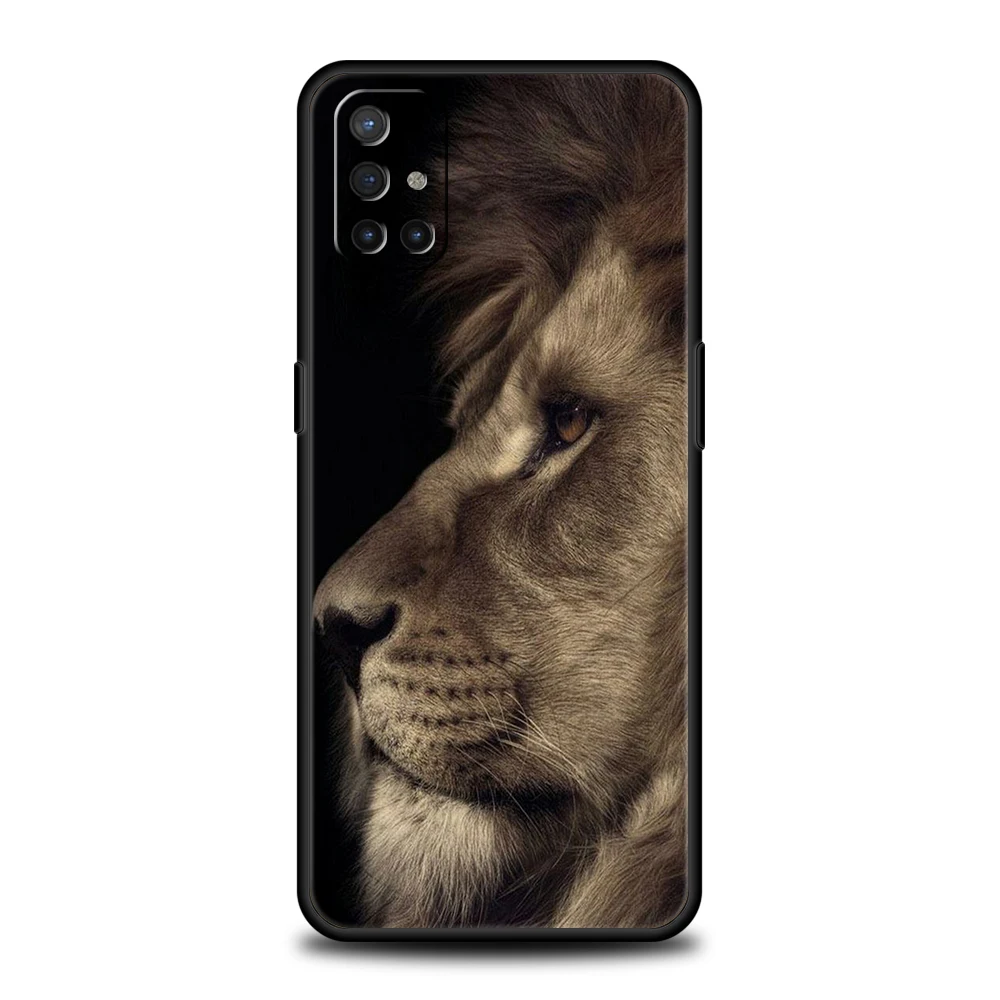 Lion Animal Silicone Case For Oneplus 10 Nord N100 N200 N10 2 CE Z 7 8 9 9RT 9R 7T 8T Pro 5G Luxury Shockproof Shell Fundas Bag