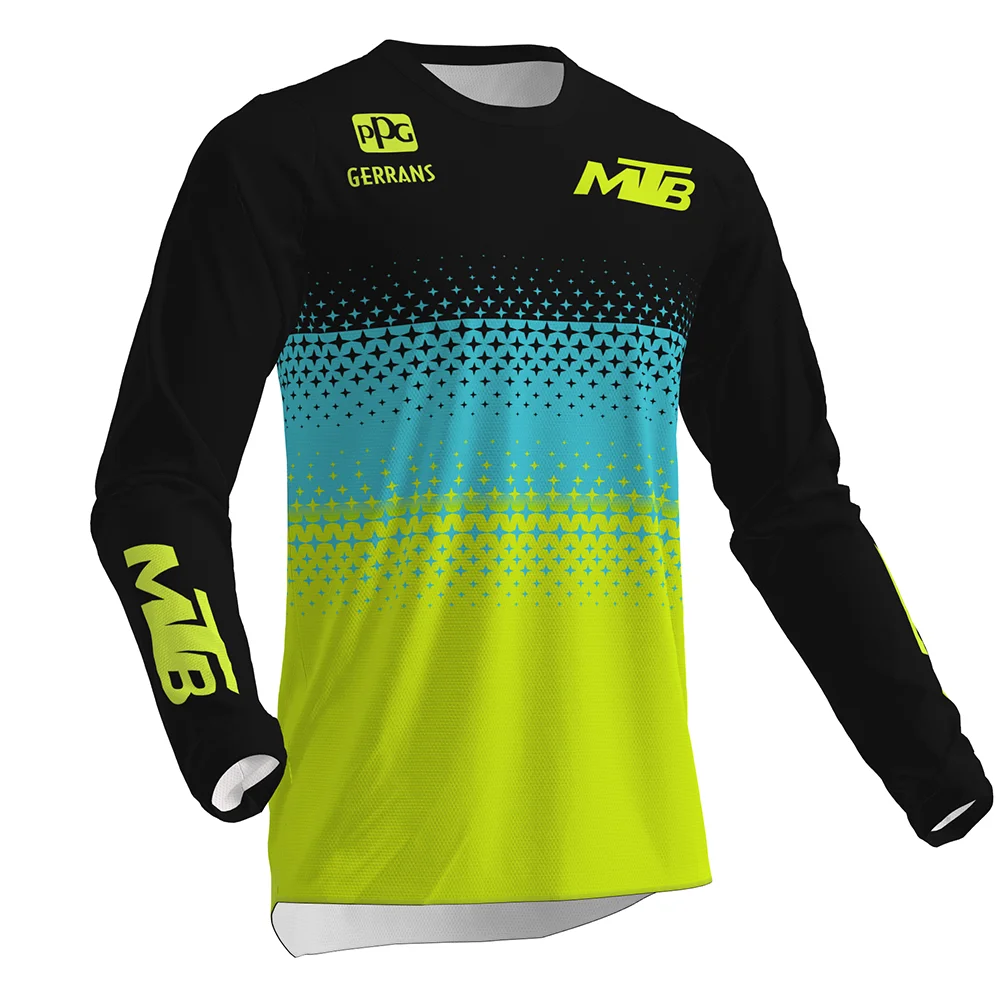 Men's Long Sleeve Motocross Cycling Jerseys Downhill Mountain Bike MTB Shirts Offroad DH Bicycle Jeresys Clothing
