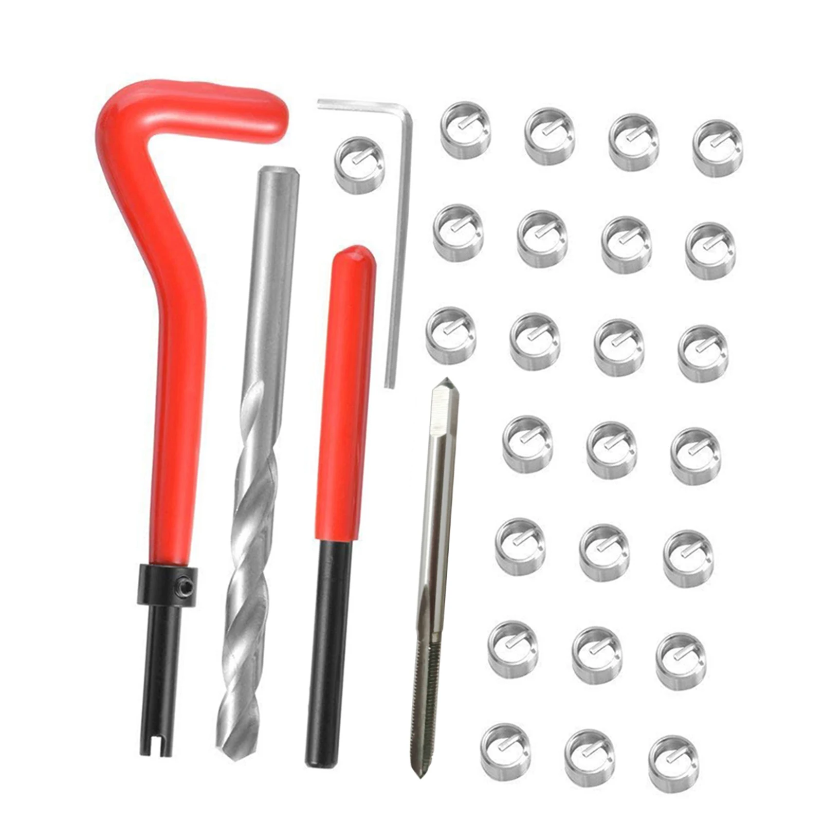 30 шт. комплект вставок для ремонта метрической резьбы M3 M4 M7 M9 M11 инструмент