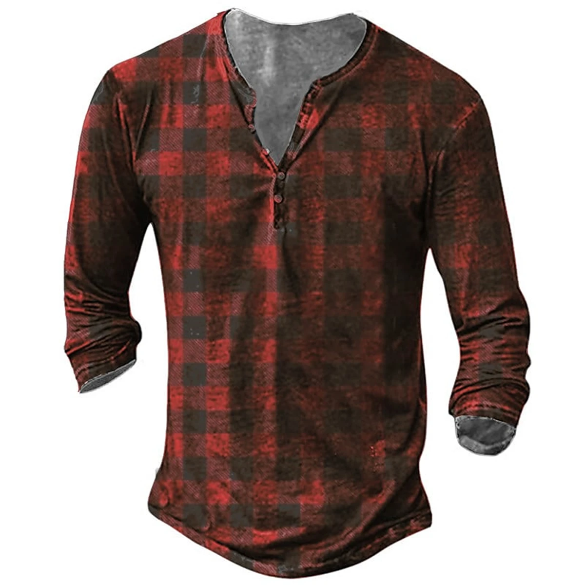 

мужская футболка Генри Майка трафарет узор сетка на улице Генри красный 3D печать увеличивает размер